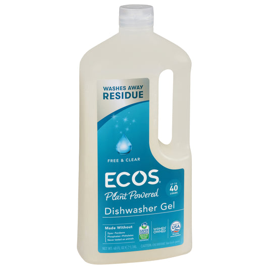 Ecos Free & Clear Dishwasher Gel 40 fl oz