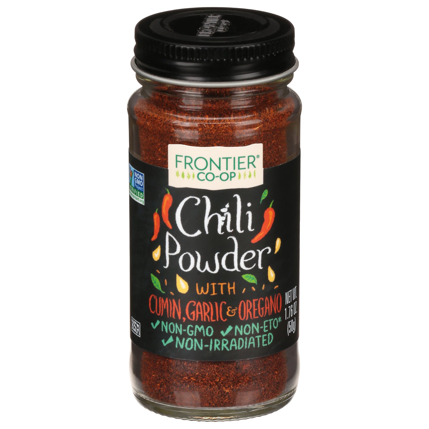 Frontier Co-op Chili Powder with Cumin, Garlic & Oregano 1.76 oz