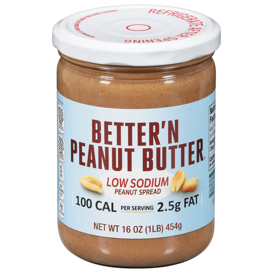 Better'n Peanut Butter Low Sodium Peanut Spread 16 oz