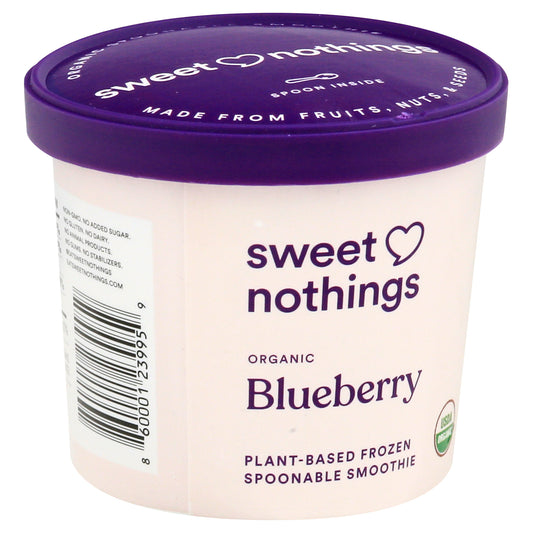 Sweet Nothings Organic Plant-Based Blueberry Frozen Spoonable Smoothie 3.5 oz