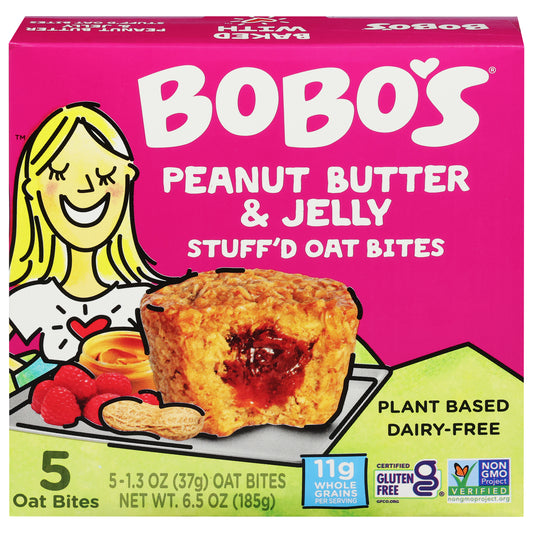 Bobo's Stuff'd Peanut Butter & Jelly Oat Bites 5 ea