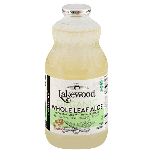Lakewood Organic Whole Leaf Aloe Juice 32 oz