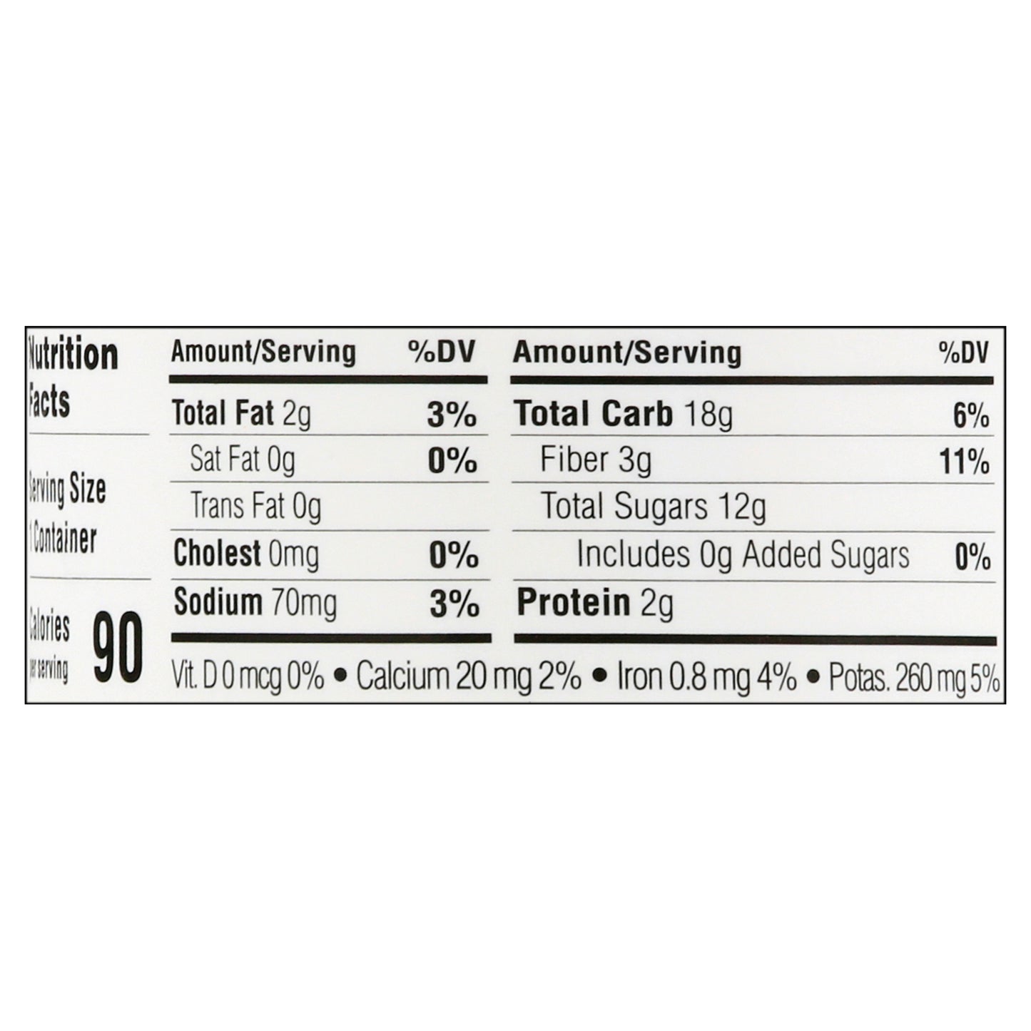 Sweet Nothings Organic Plant-Based Blueberry Frozen Spoonable Smoothie 3.5 oz