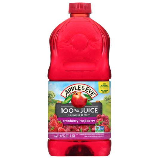 Apple & Eve® 100% Cranberry Raspberry Juice 64 fl. oz. Plastic Bottle