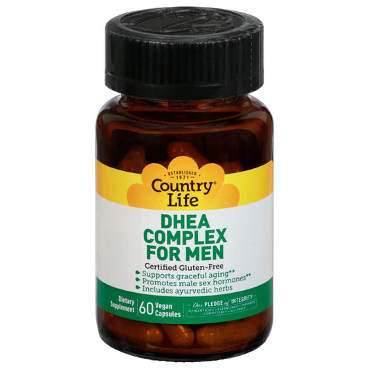 Country Life Vegan Capsules DHEA Complex for Men 60 Capsules