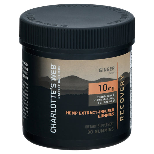 Charlotte's Web 10 mg Ginger Flavor Recovery CBD Gummies 30 ea