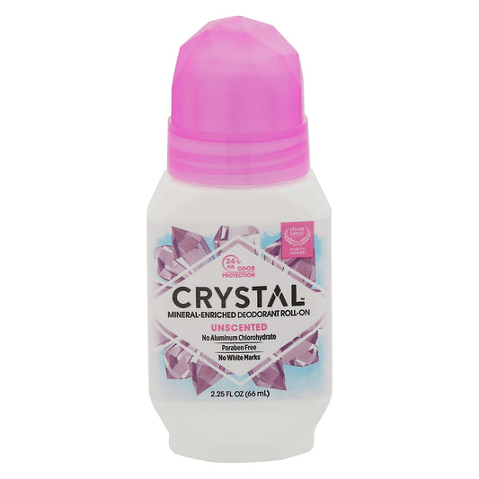 Crystal Unscented Mineral-Enriched Deodorant Roll-On 2.25 fl oz